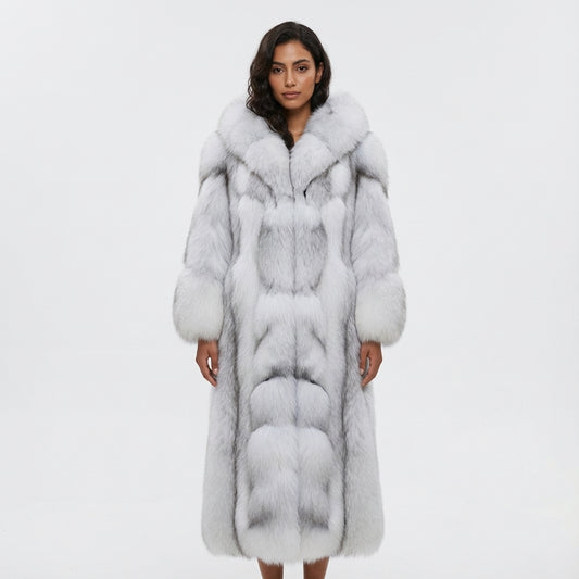 מעיל פרווה ארוך לנשים