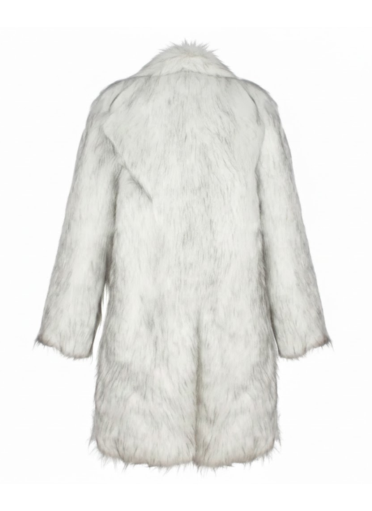מעיל פרוותי לבן