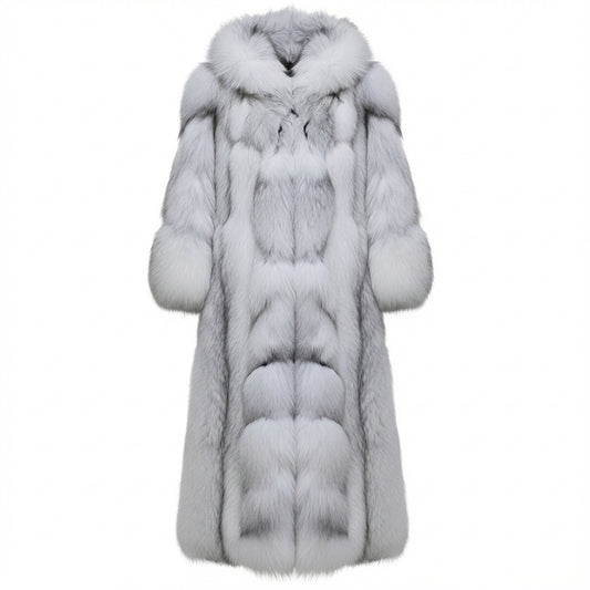 מעיל פרווה ארוך לנשים